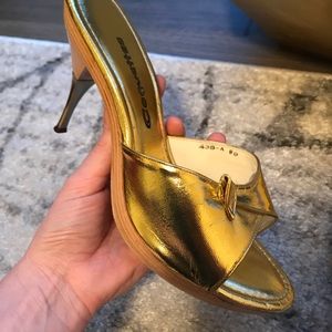 Gold Polly mules